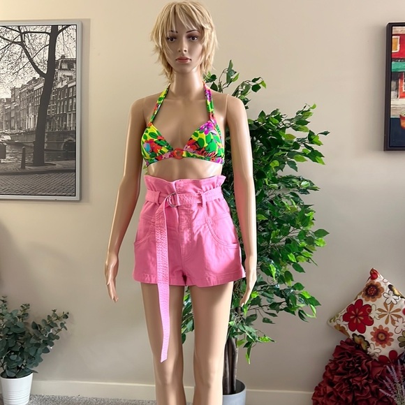 Super cute pink paper bag shorts - Picture 2 of 14